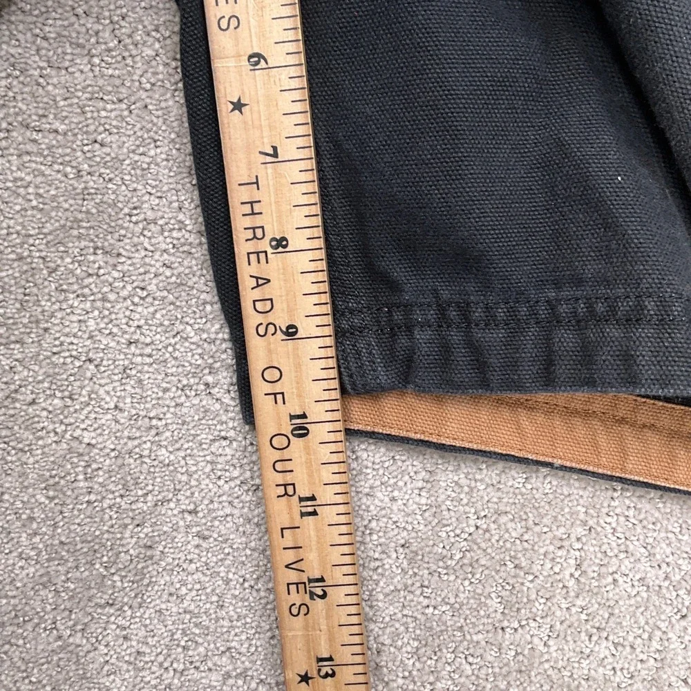 Duluth Cargo Shorts Men 40 ACT 37W Black Workwear Chore Utility Cotton‎ Canvas